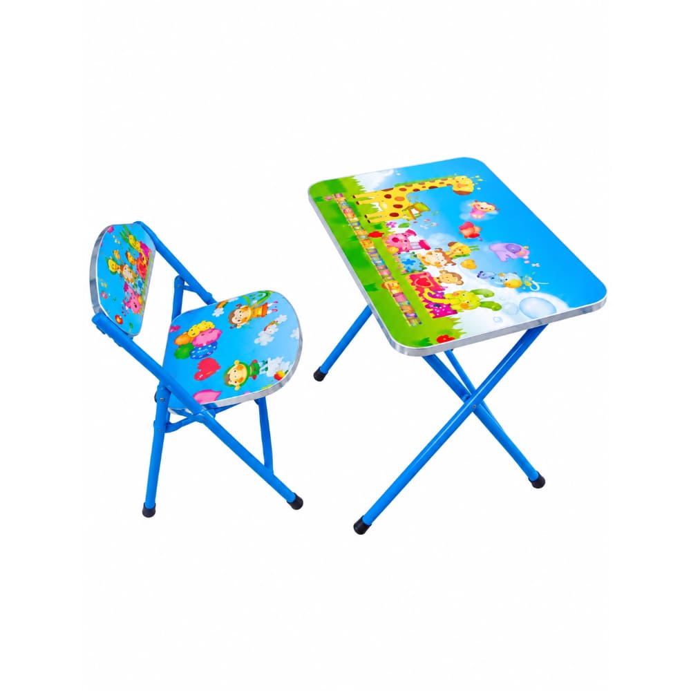 Set Escritorio y Silla Infantil Plegable Diseño Colorido Niños Hogas Dormitorio 190207