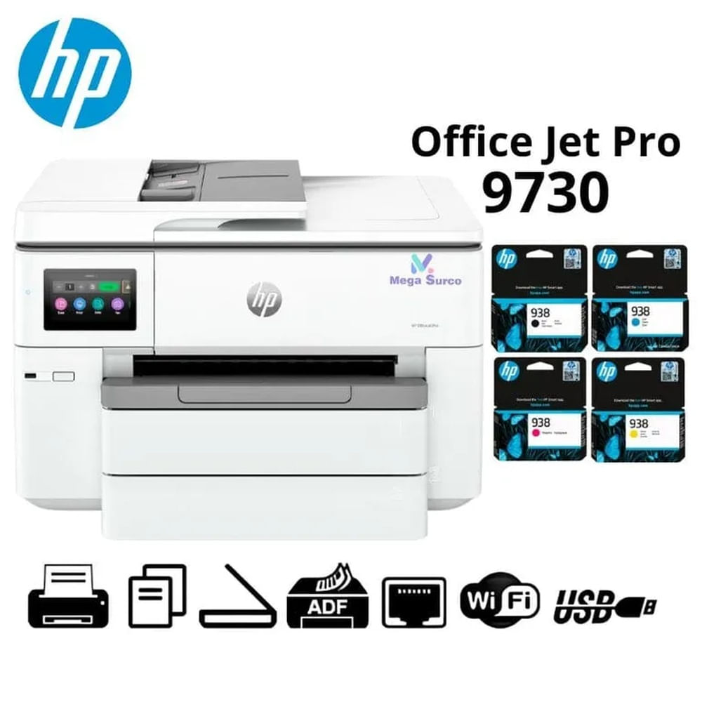 IMPRESORA A3 MULTIFUNCIONAL HP OFFICEJET PRO 9730 COLOR WIFI 537P5C