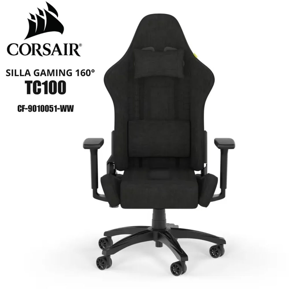 SILLA GAMING CORSAIR TC100 RELAXED TELA NEGRO CF-9010051-WW