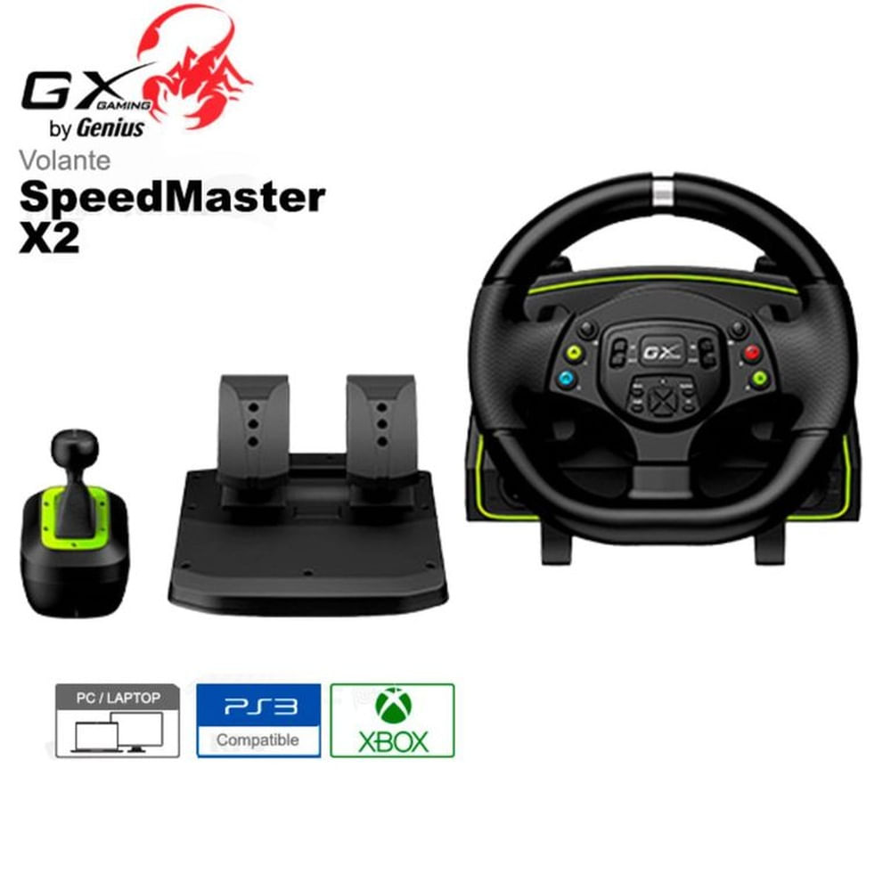 VOLANTE CON PEDAL PALANCA GENIUS GX SPEED MASTER X