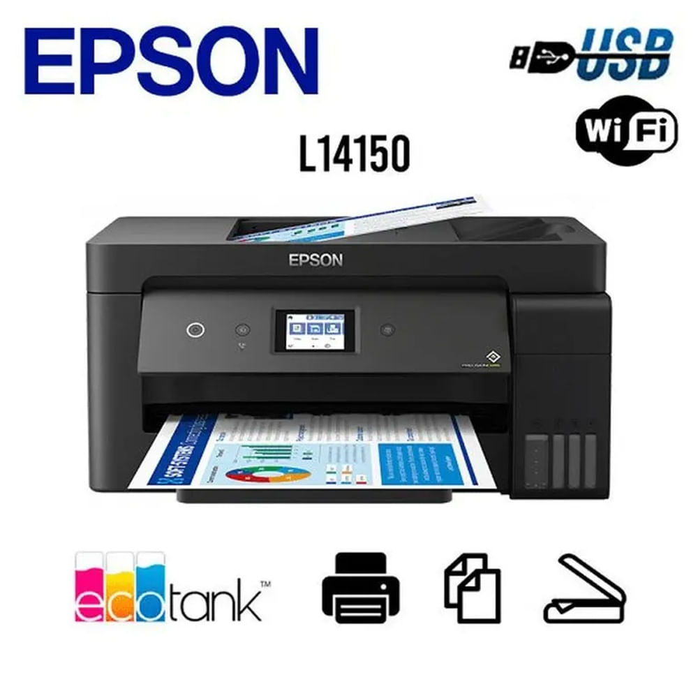 IMPRESORA MULTIFUNCIONAL EPSON ECOTANK L14150 A3 + WIFI