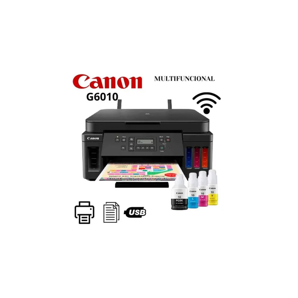 Impresora Multifuncional Canon Pixma G6010 Wifi Duplex