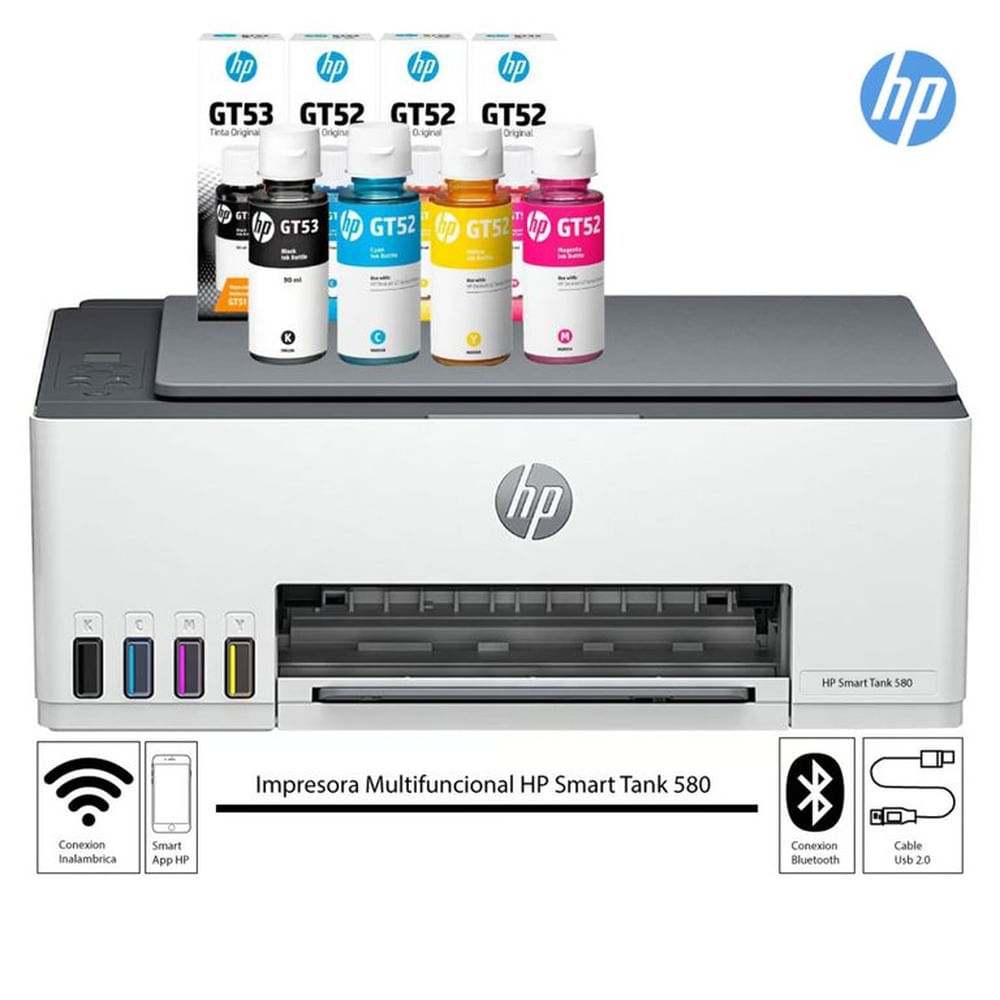 IMPRESORA MULTIFUNCIONAL HP SMART TANK 580 WIRELESS