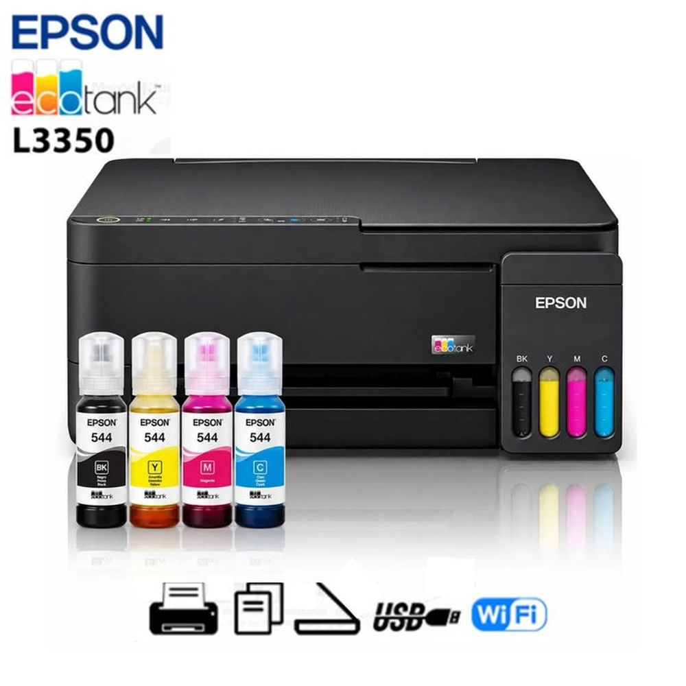 IMPRESORA MULTIFUNCIONAL EPSON ECOTANK L3350 A COLOR USB WIFI