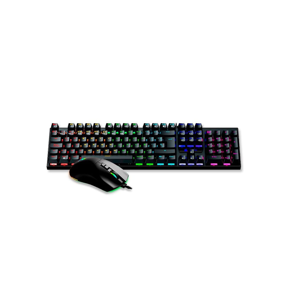 KIT GAMING TECLADO MECANICO + MOUSE ANTRYX GC-3100