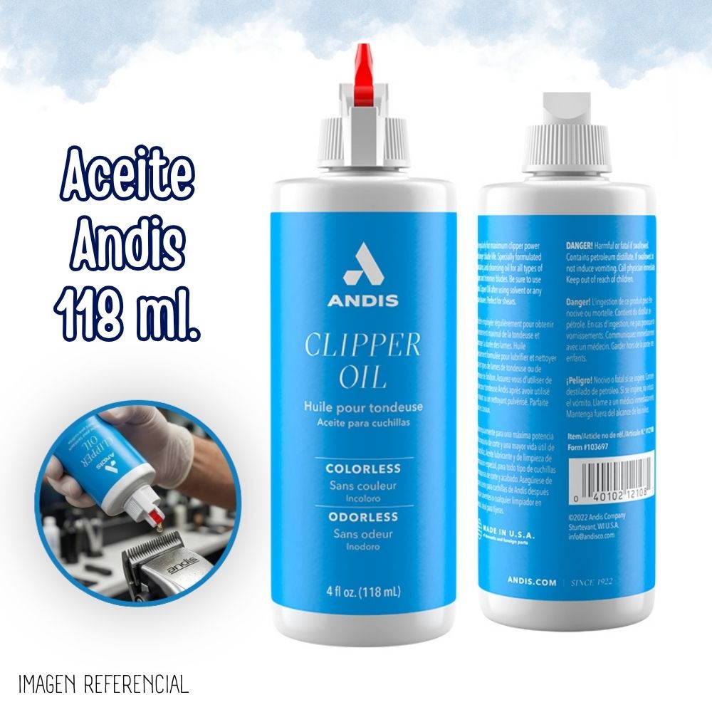 ACEITE ANDIS PARA MAQUINAS - 118 ML