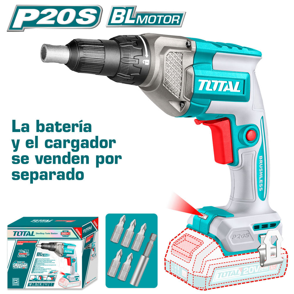 ATORNILLADOR DRYWALL 20V 1.4 HEX 30NM 0-42000RPM 4