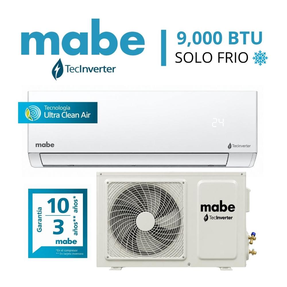 Aire Acondicionado MABE Inverter 9000 BTU Split Inverter Solo Frío