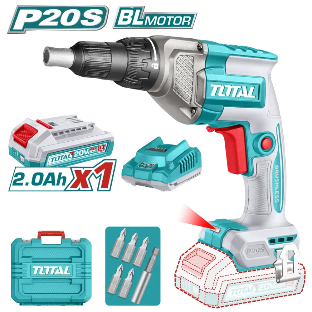 ATORNILLADOR DRYWALL 20V 1-4 HEX 30NM 0-42000RPD 4