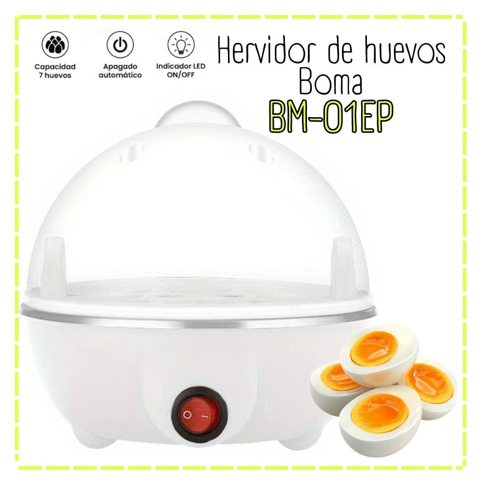 Hervidor de Huevos al Vapor Blanco BM-01EP. - BLANCO