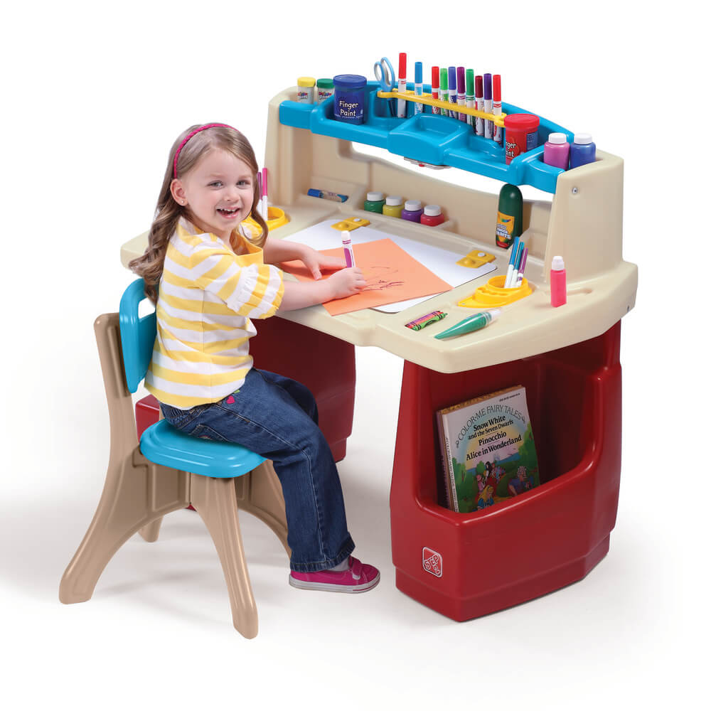 Escritorio Infantil STEP2 de Lujo con Silla para Niños