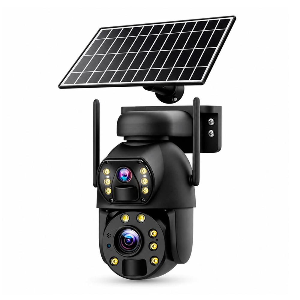 Camara Ip Solar Chip 4G Doble Lente Zoom Optico 36X Alarma Vision Nocturna Q69