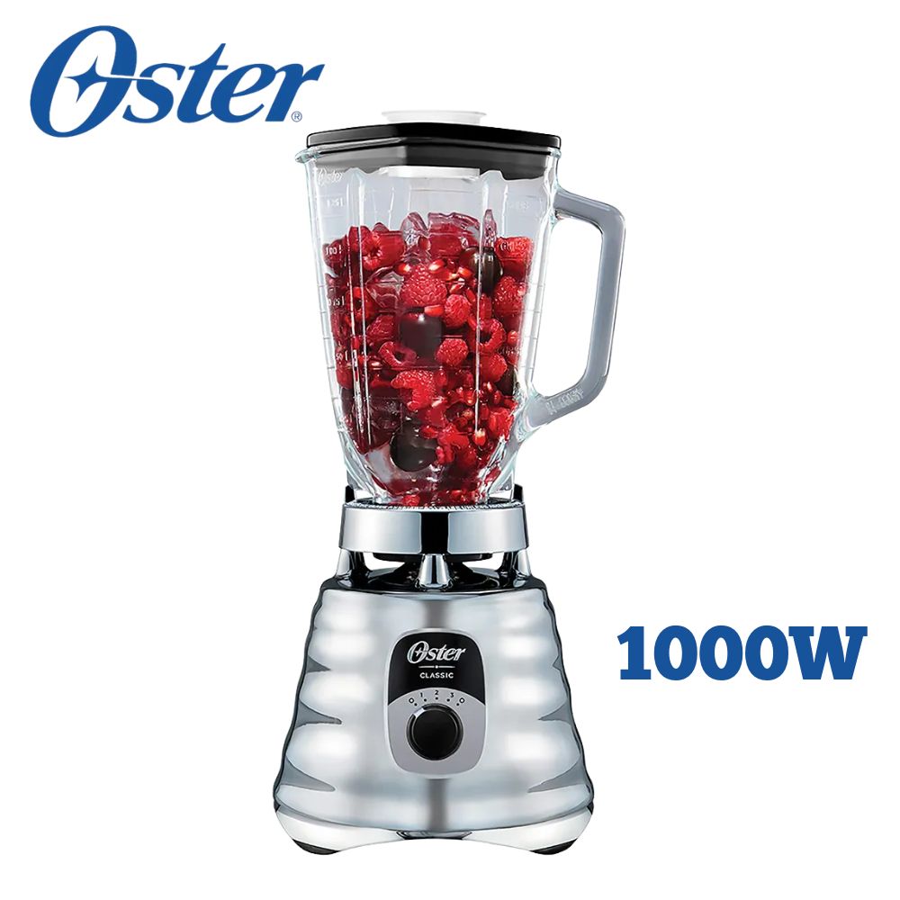 LICUADORA CLASICA OSTER 3 VELOCIDADES 1000W CROMADA - BLST4655