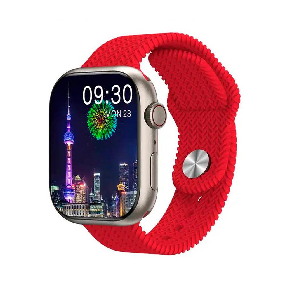 Smartwatch HK9 Pro Max con Pantalla Amoled Rojo
