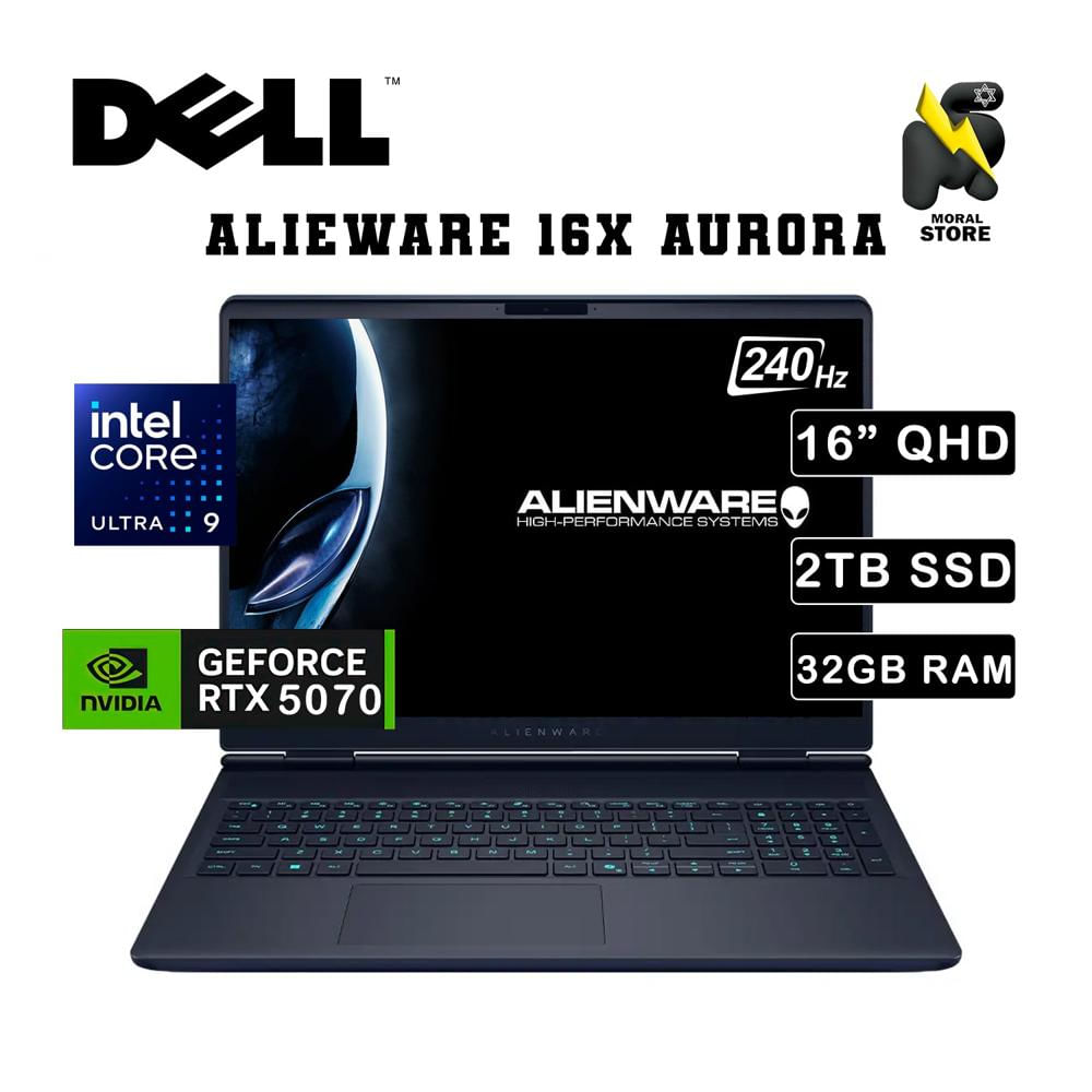 LAPTOP DELL ALIENWARE 16X AURORA  INTEL CORE U9 275HX DISCO 