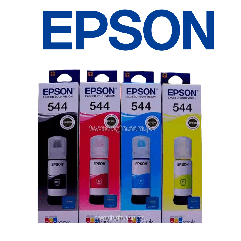 KIT TINTA EPSON 544 NEGRO Y COLORES