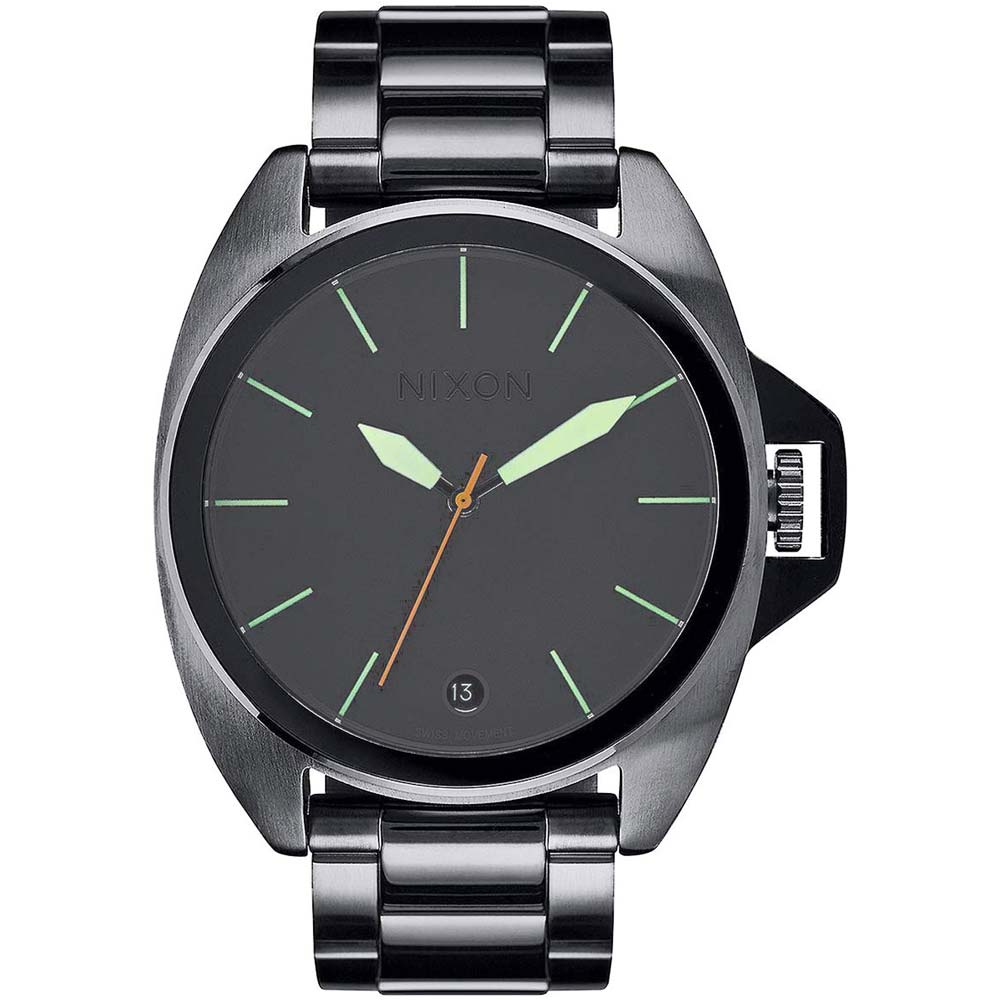 Reloj Nixon Anthem A3961418 Fecha Acero Inoxidable Gris Gunmetal