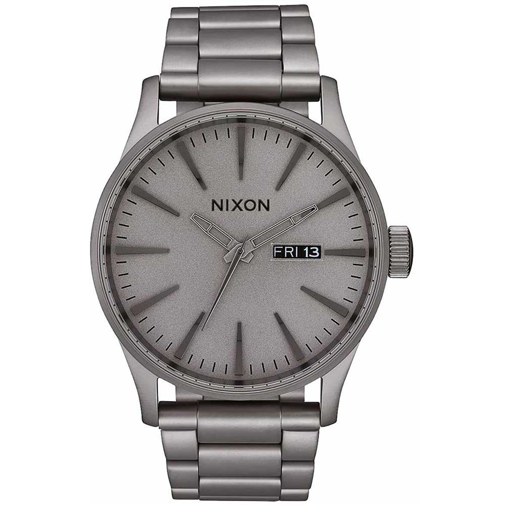 Reloj Nixon Sentry A3562785 Fecha Acero Inoxidable Gris Gunmetal