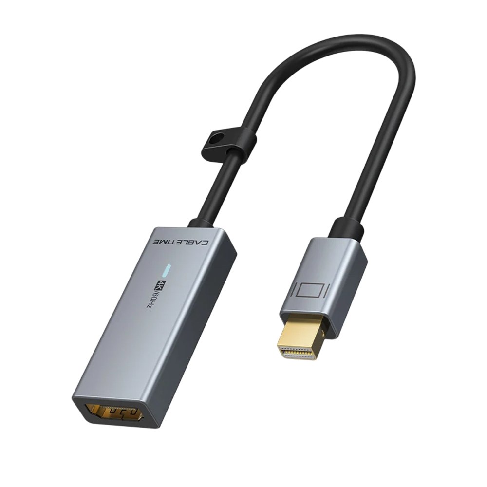Adaptador Mini DisplayPort a HDMI CABLETIME 4K 60Hz 18Gbps CP26A