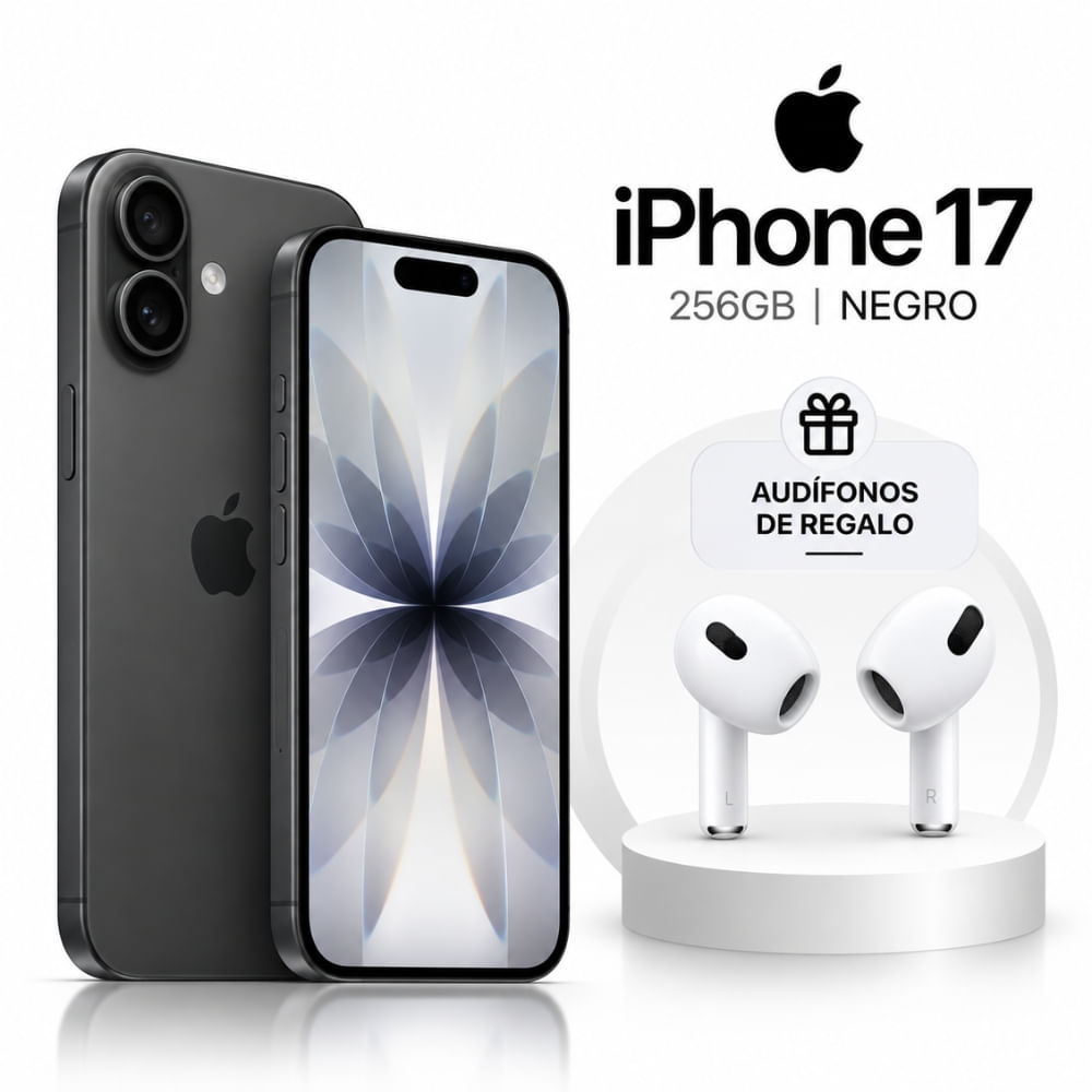 IPHONE 17 CHIP FISICO 256GB - Black mas regalo
