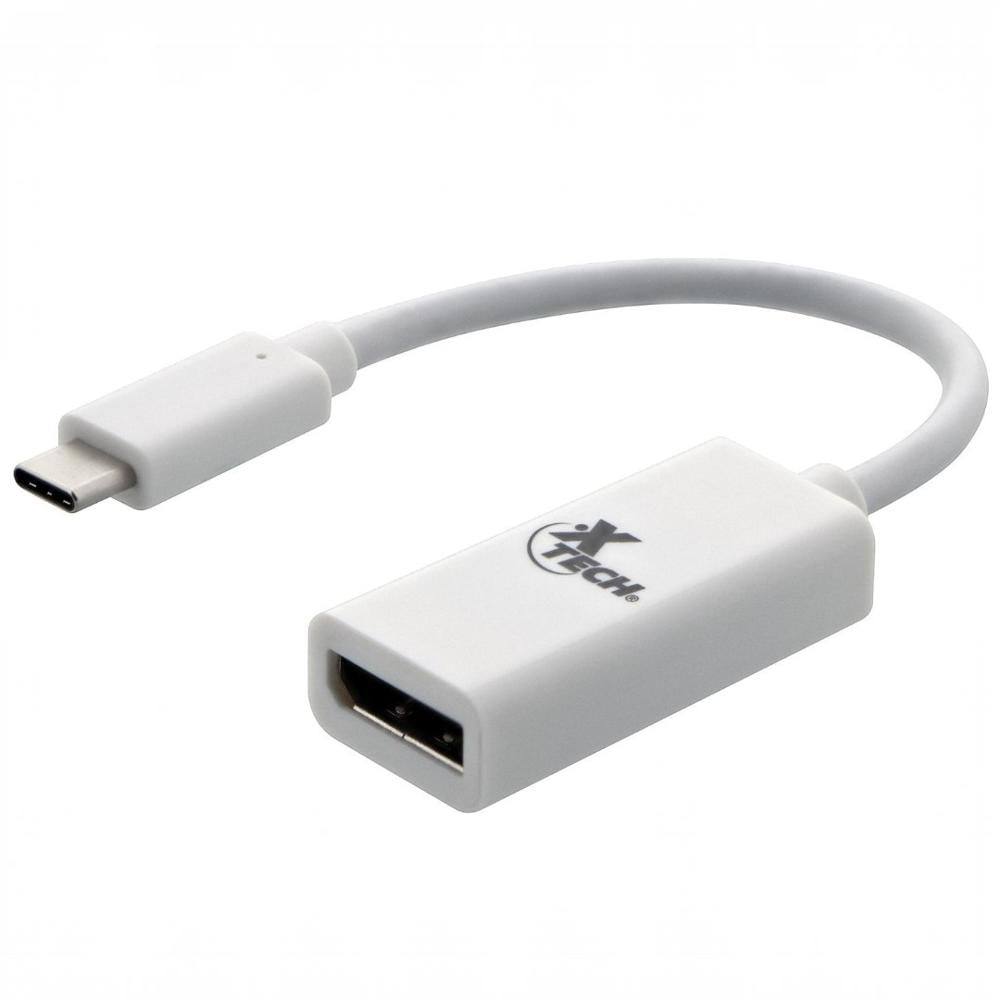 Xtech Adaptador UHD con conector USB-C a DisplayPort hembra - XTC-555