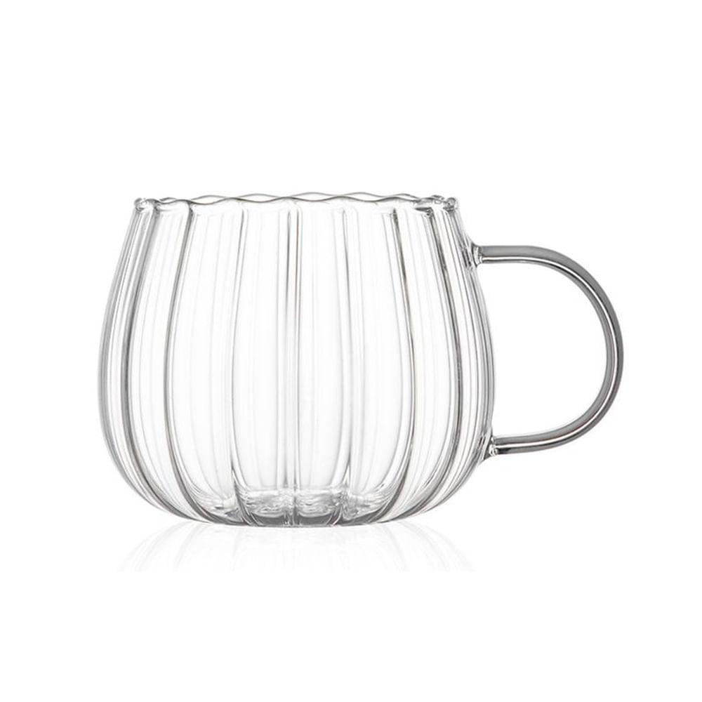4 Tazas princesa 350 ml Vidrio Resistente al Calor
