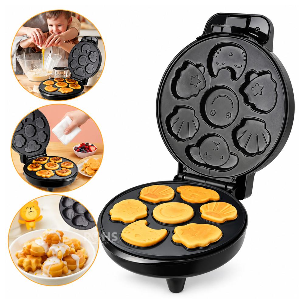 Máquina para Hot Cakes y Waffles RAF R.2218 Antiadherente - 1000W