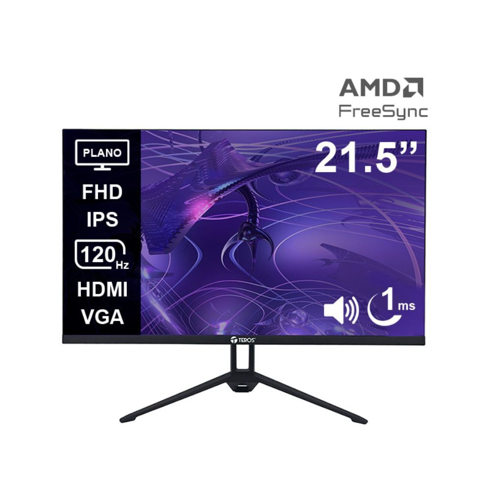 MONITOR TEROS IPS TE-2133S 21.5 FHD 120HZ 5MS HDMI VGA