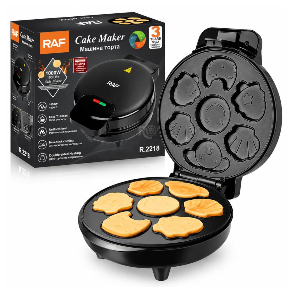 Máquina para Hot Cakes Waffles y Galletas RAF R.2218 - 1000W