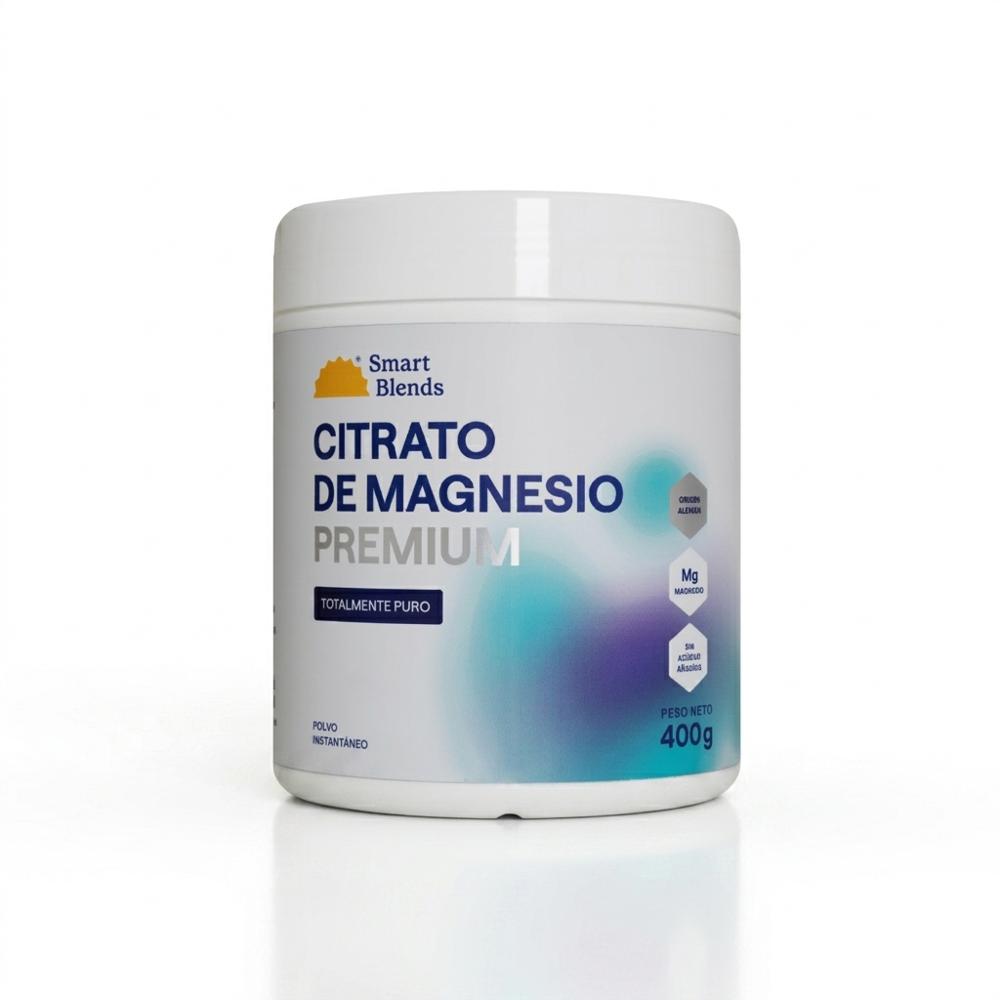 Citrato de Magnesio Premium Smart Blends 400 g - Polvo Instantáneo - Sin Azúcar
