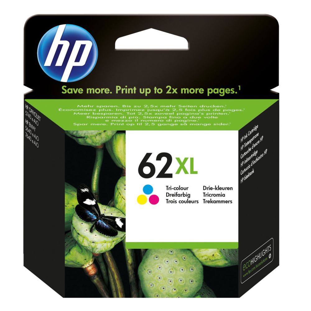 TINTA HP 62XL Tricolor (C2P07AL) Original