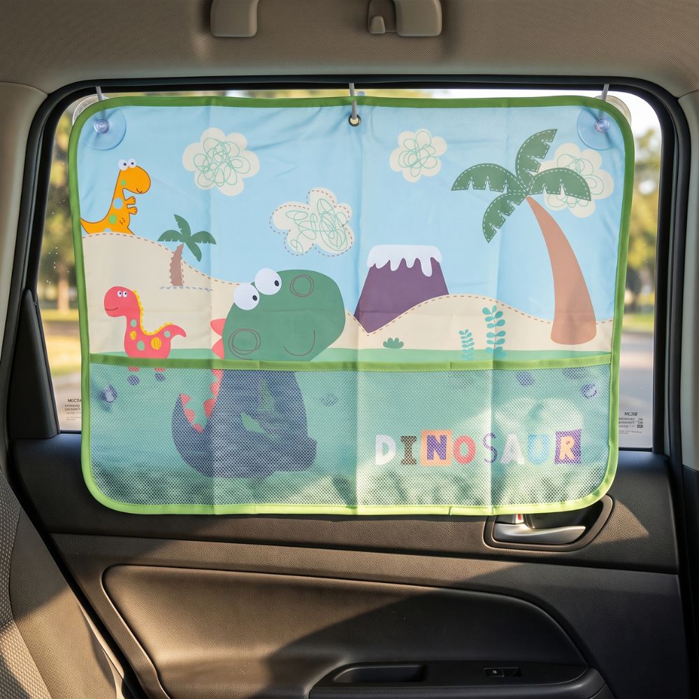 Cortina para Auto Dinosaurio Verde