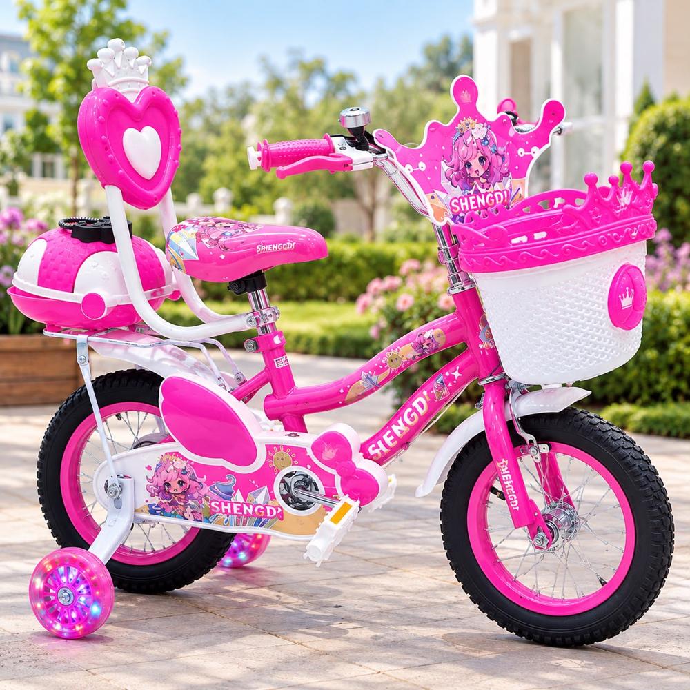 Bicicleta para Niña Aro 12  con Luces LED 2026