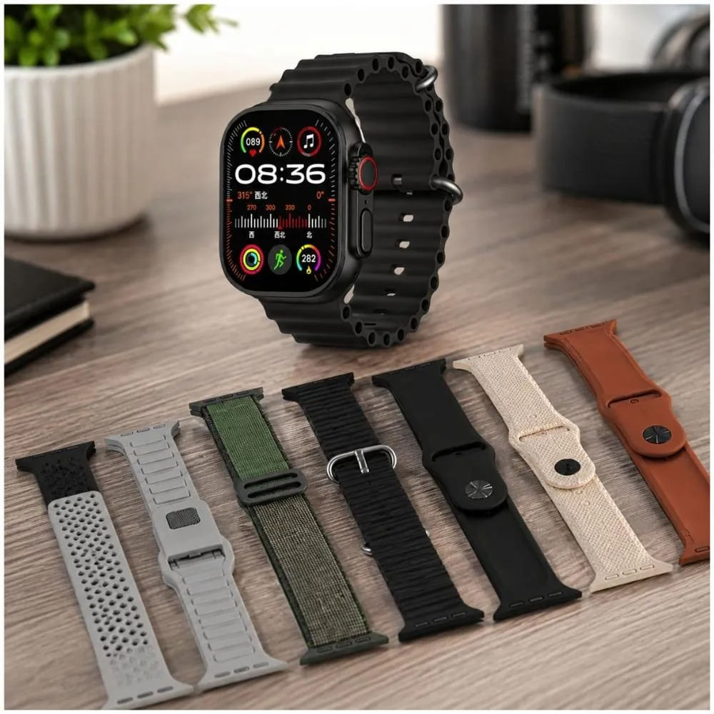 Reloj Inteligente Smartwatch DS Ultra Big 3 con 7 Correas Intercambiables