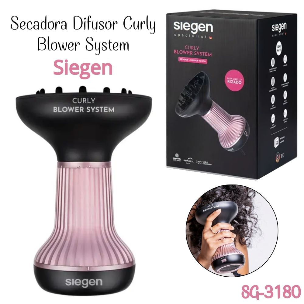 Secadora Siegen Difusor Curly Blower System  SG3180