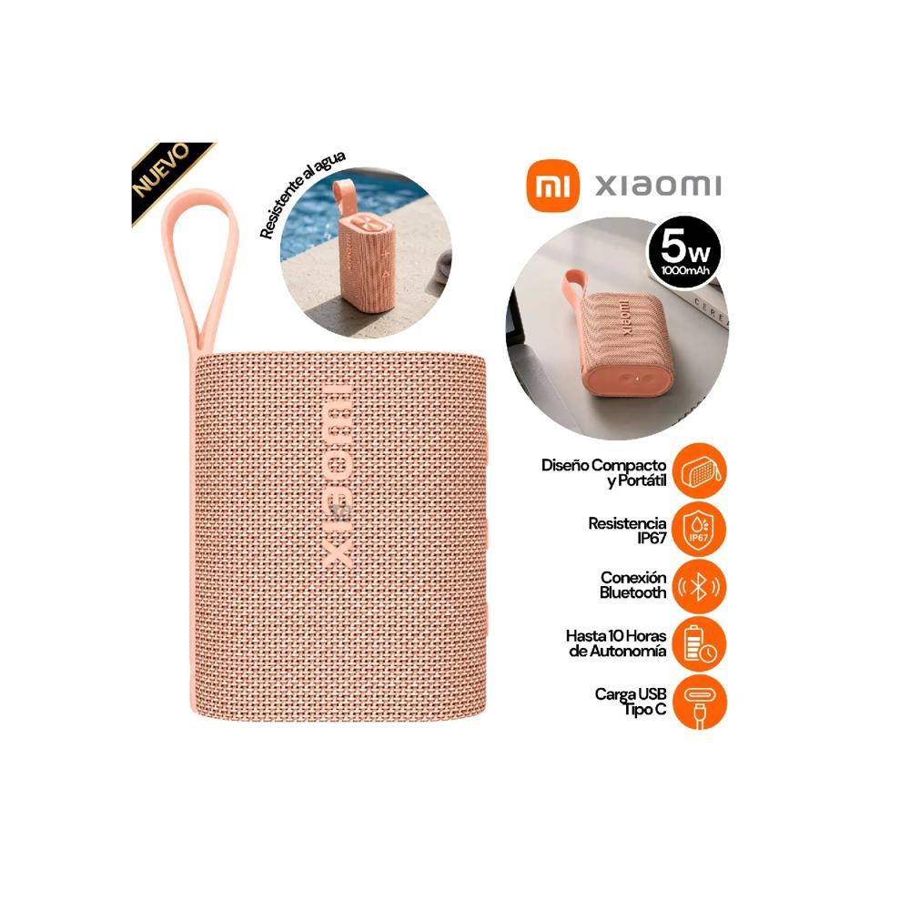 Parlante Xiaomi Pocket Edition Sonido de Alta Calidad 5W IP67 - Rosa MDZ-37-DB