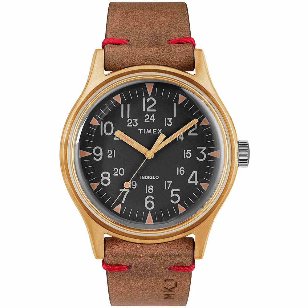 Reloj Timex MK1 TW2R96700 Luz de Fondo Indiglo Correa de Cuero Marrón