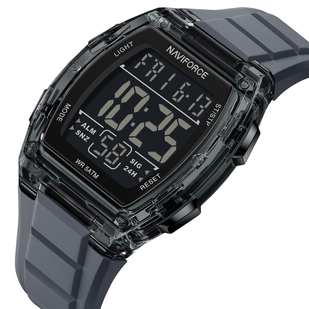 Reloj Naviforce Hombre 6106 Correa Silicona Gris