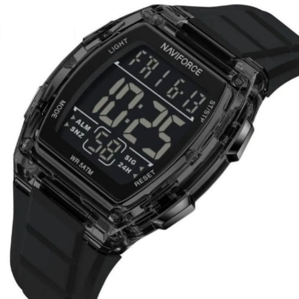 Reloj Naviforce Hombre 6106nf Silicona Negro