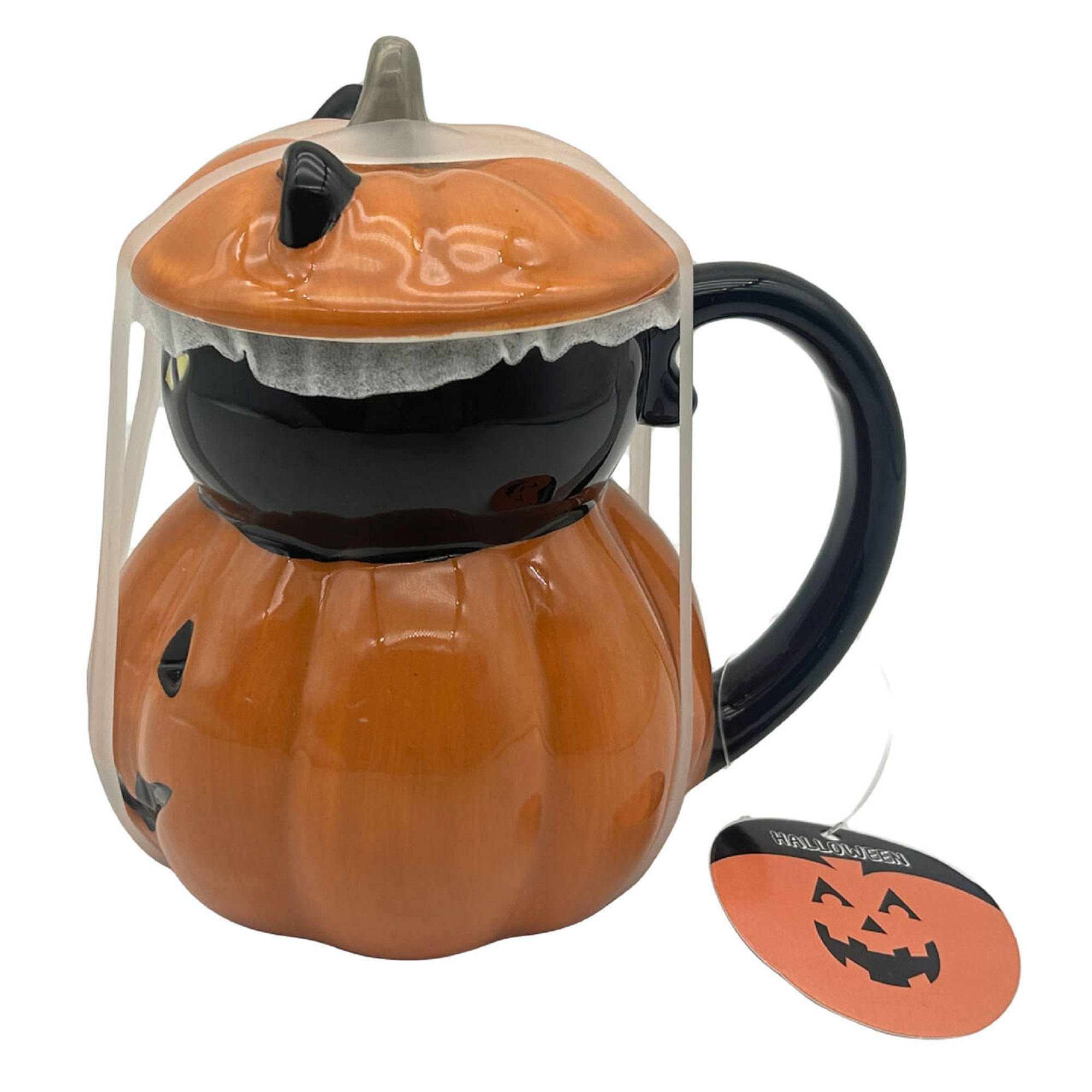 Taza DECO HOME Gato C/Calabaza