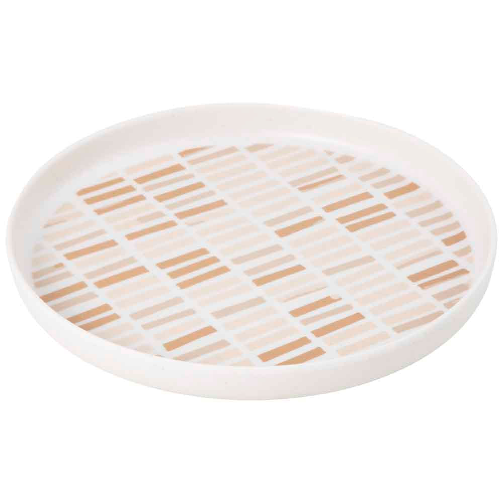 Plato DECO HOME Entrada 20cm Borde Melamina Arena