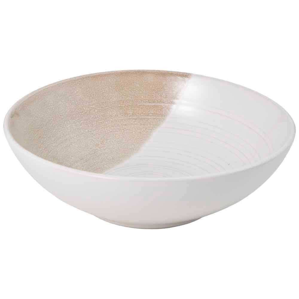 Plato Hondo DECO HOME Beige Cerámica Arena