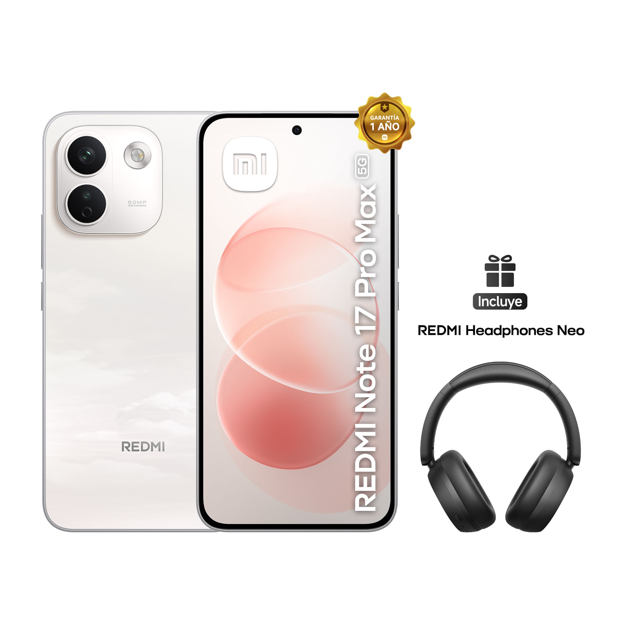 Smartphone XIAOMI Redmi Note 17 Pro Max 5G 6.8'' 8GB 256GB 50MP White