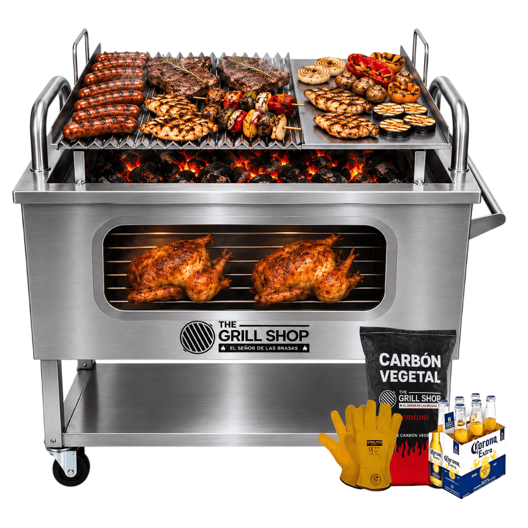 Caja China Grande Inoxidable con Visor