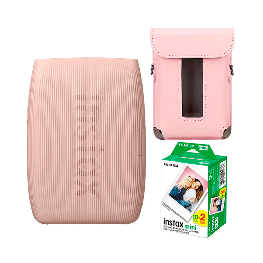 Impresora Fujifilm Instax Mini Link 3 Rose  Estuche Pelicula x20