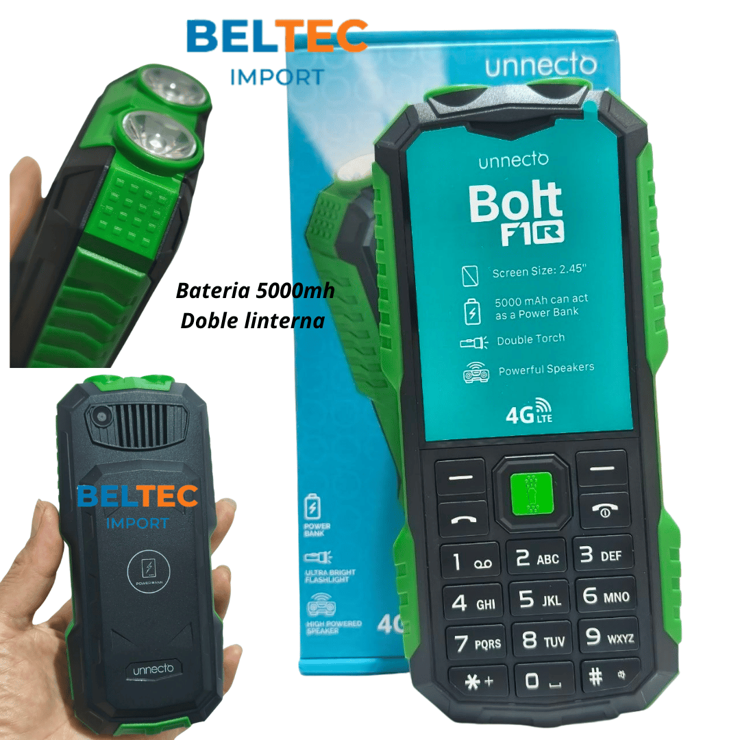 Celular Unnecto Bolt Doble linterna 4G Bateria 5000mh