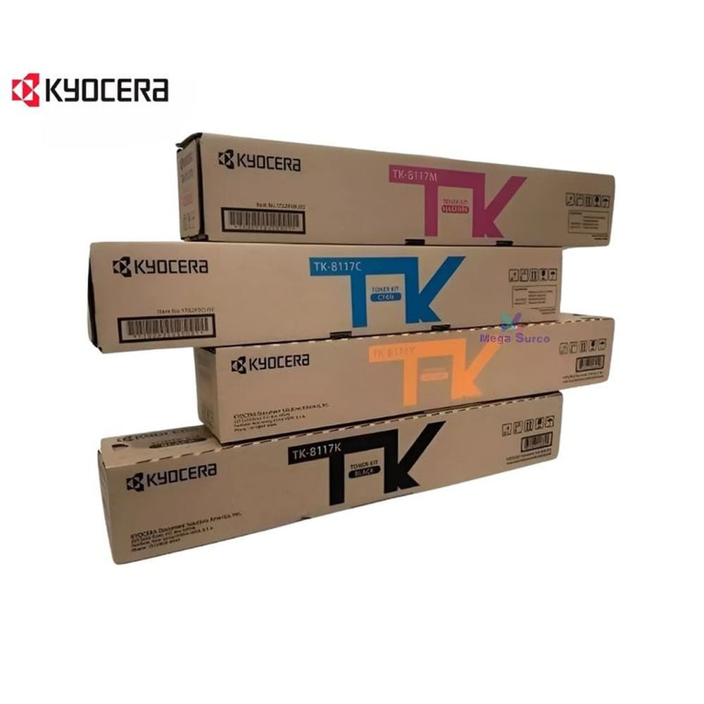Kit toner kyocera tk-8117 para ecosys m8124cidn BCMY ORIGINAL