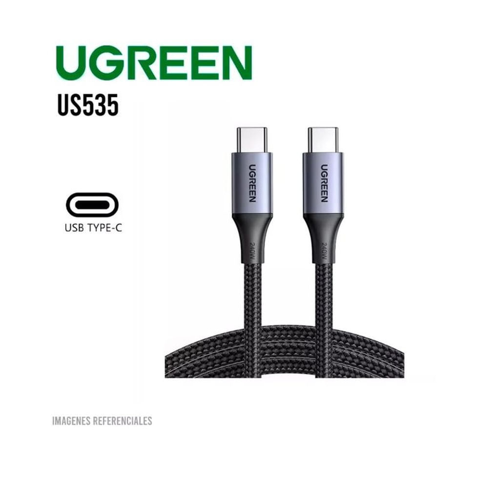 CABLE UGREEN US535 USB-C A USB-C 240W 15311 1M