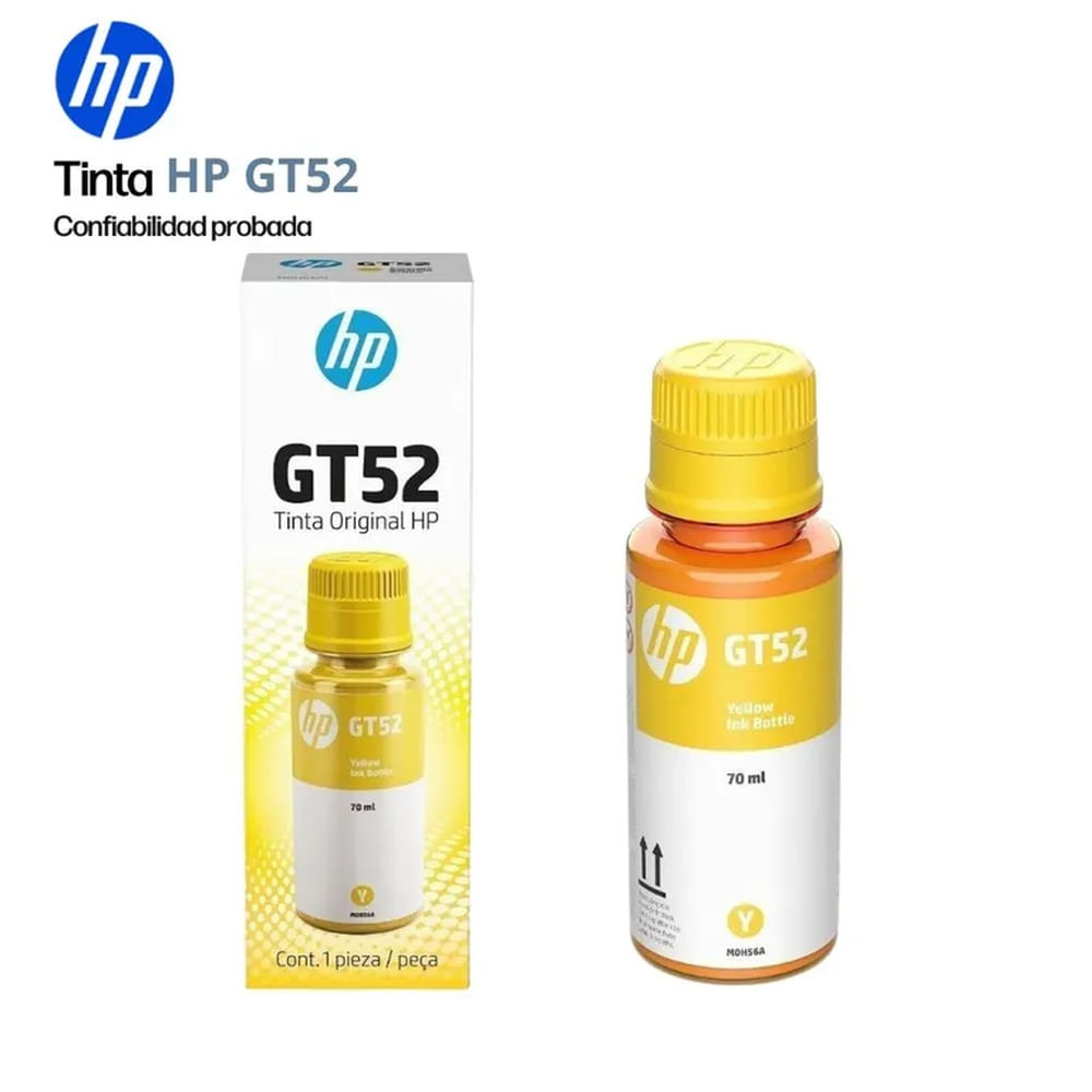 TINTA HP GT52 YELLOW M0H56AL 70ML ORIGINAL