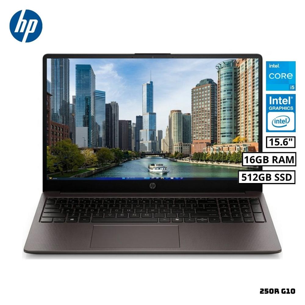 LAPTOP HP 250R G10 15.6 HD INTEL CORE i5-120U 16GB RAM 512GB SSD